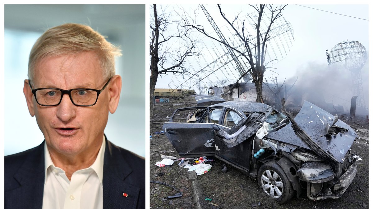 Carl Bildt drar paralleller till Andra världskriget efter Rysslands attack mot Ukraina.